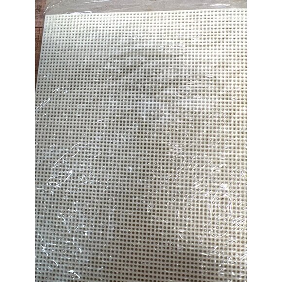 Plastic Canvas Sheet Beige 14 Count For Crafting & Needlework 13.6" X 10.6" - Picture 2 of 2